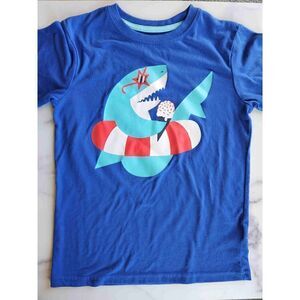 Cat & Jackboys 8/10 shark in floatie tube sleepwear pajama top blue